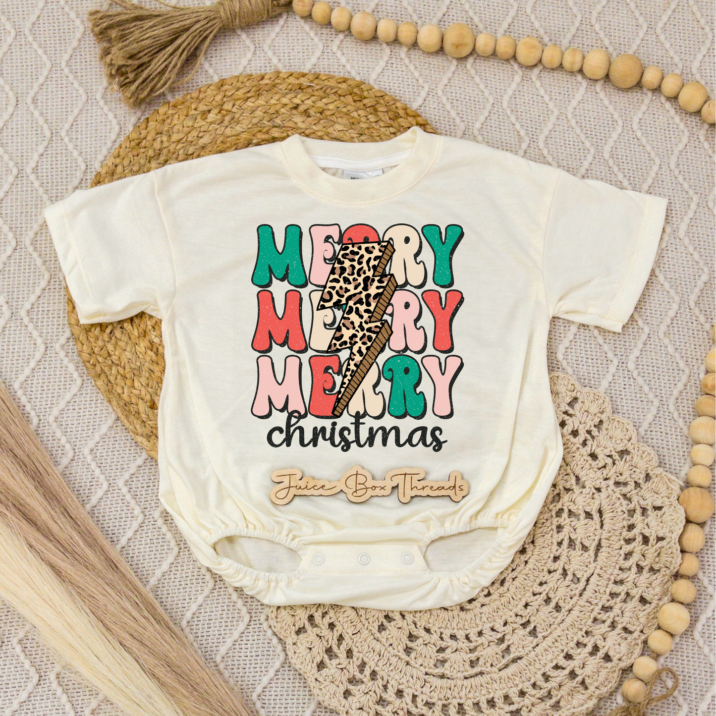 Merry Christmas Romper/Tee