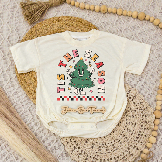 Retro Tis the Season Romper/Tee