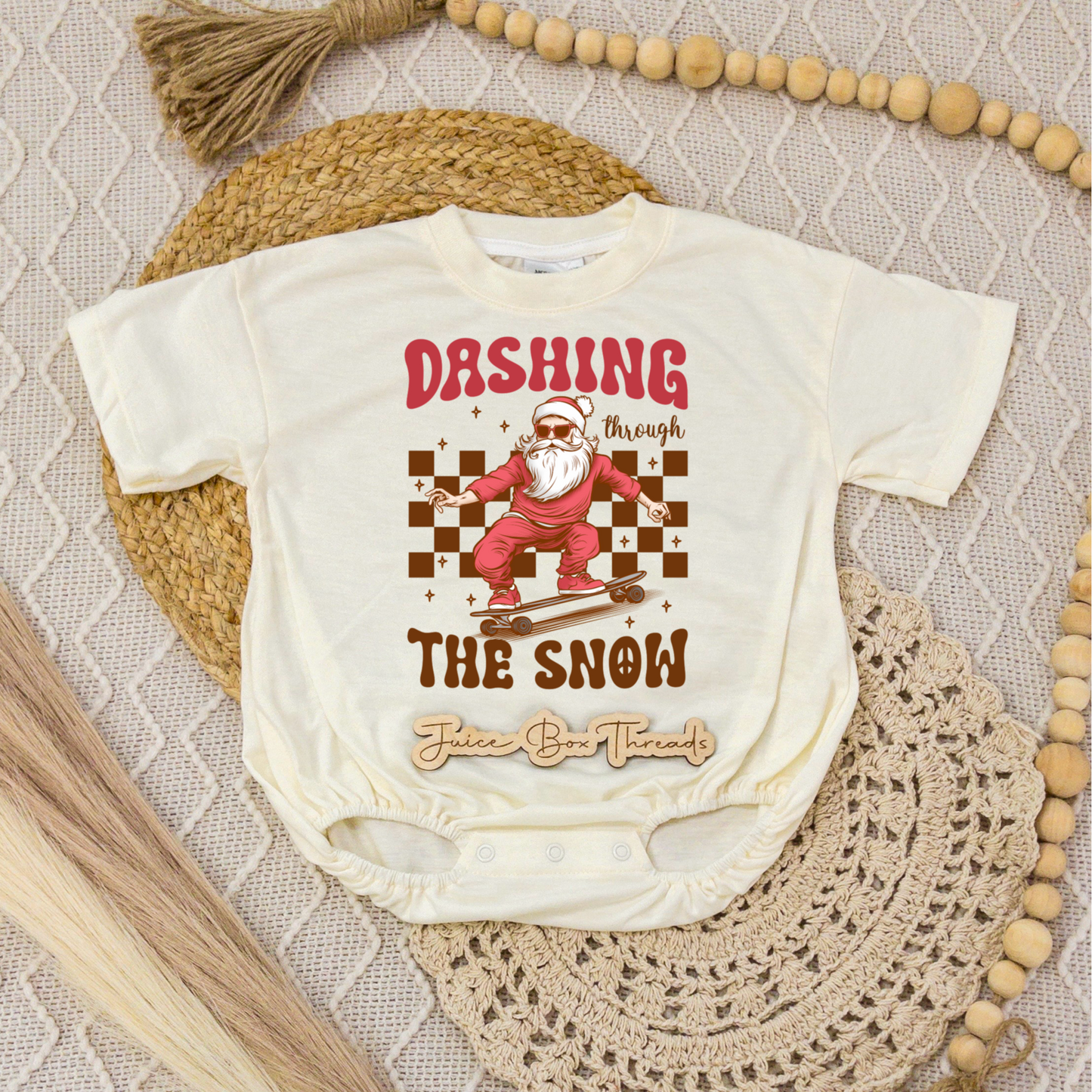 Dashing Through the Snow Romper/Tee