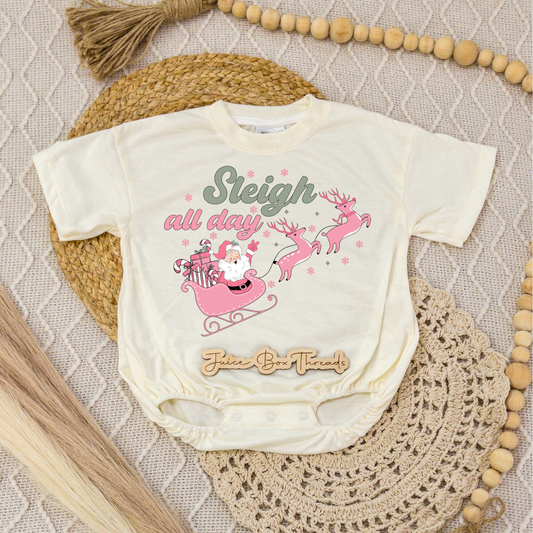 Sleigh All Day Romper/Tee