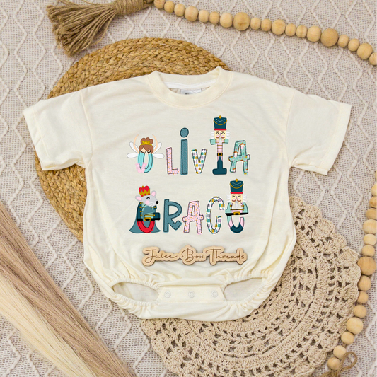 Nutcracker Name Romper/Tee