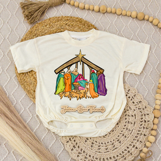 Nativity Scene Romper/Tee