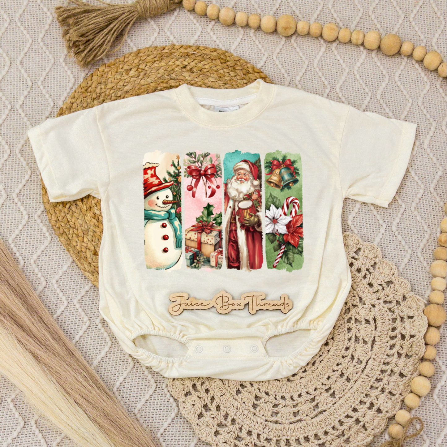 Vintage Christmas Romper/Tee