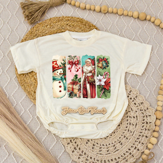 Vintage Christmas Romper/Tee