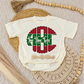 Christmas Monogram Name Romper/Tee