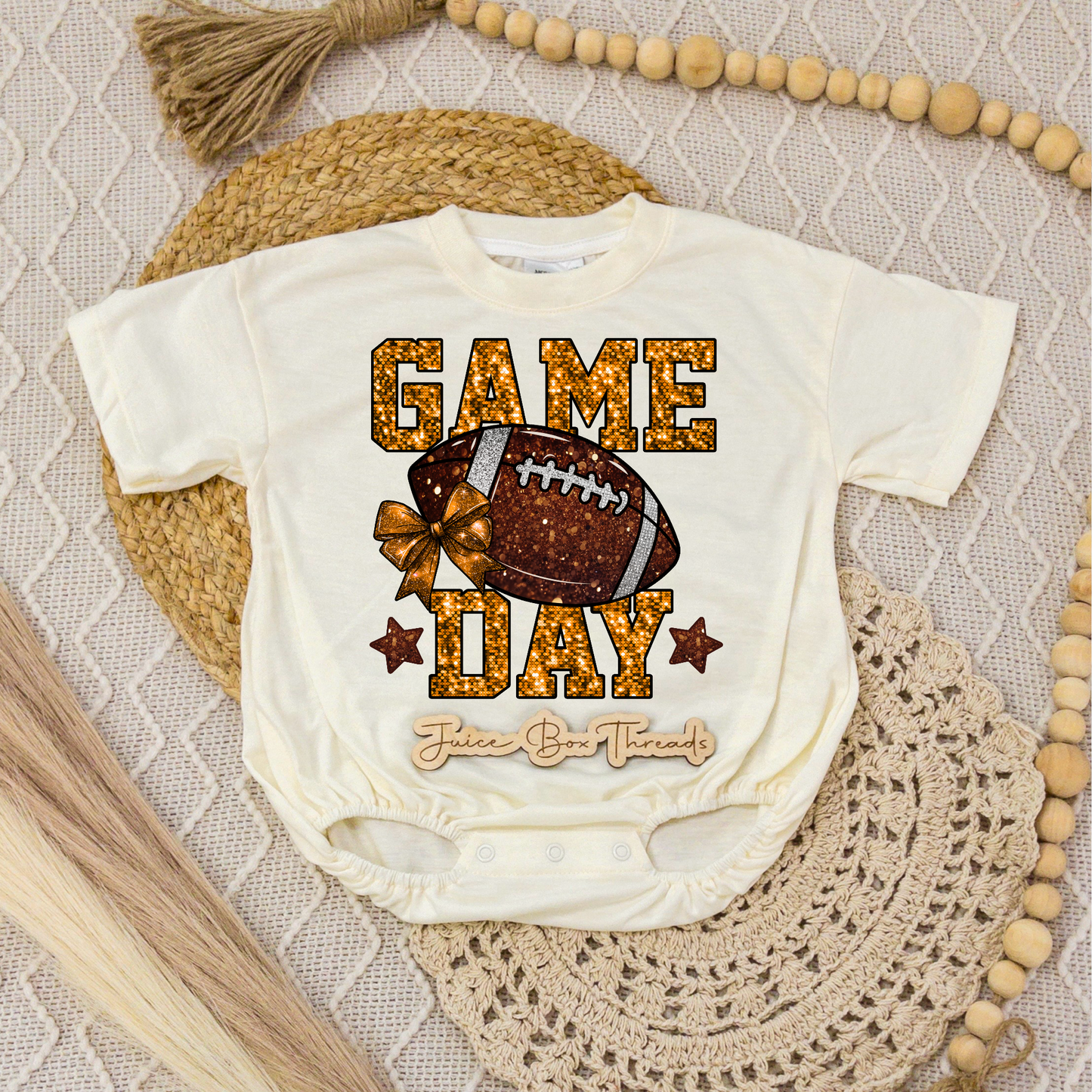 Orange/Gold Game Day Romper/Tee