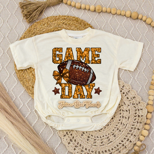 Orange/Gold Game Day Romper/Tee