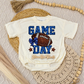 Blue Game Day Romper/Tee